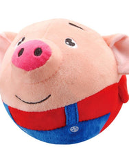 Cute Electric Toy 72 Songs Recordable Cartoon Jump Pig Kids Toys Gifts Red