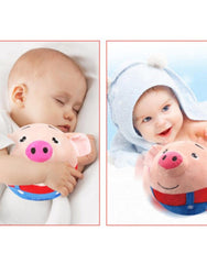 Cute Electric Toy 72 Songs Recordable Cartoon Jump Pig Kids Toys Gifts Red